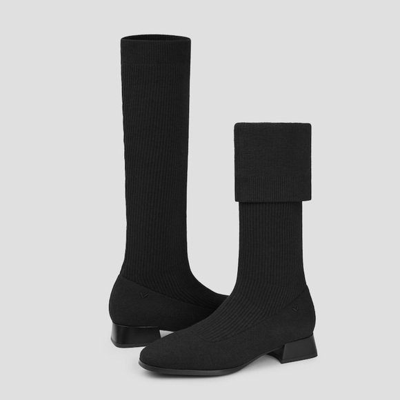 [38/US7-7.5]VIVAIA Tara Pro Knee-High Water Repellent Wool Boots in Black NWOT - Picture 13 of 13